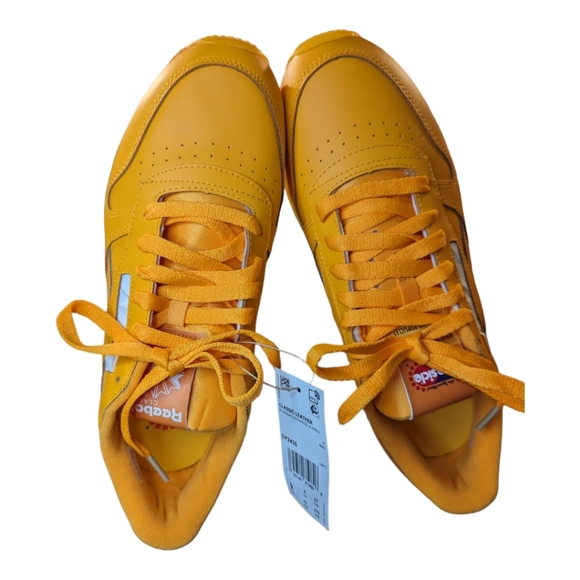 Reebok Classic Leather Sz 9 Sneakers Popsicle Edition Men's Spark Orange… - Picture 7 of 11